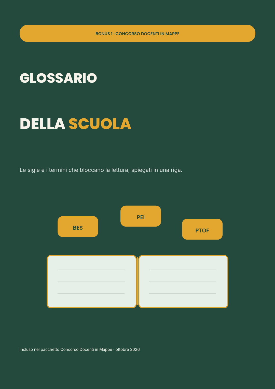 E-book Glossario della Scuola
